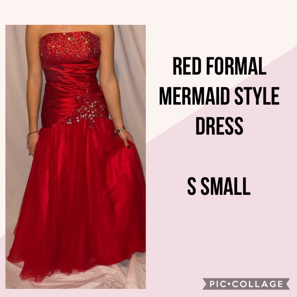 Red Mermaid style dress